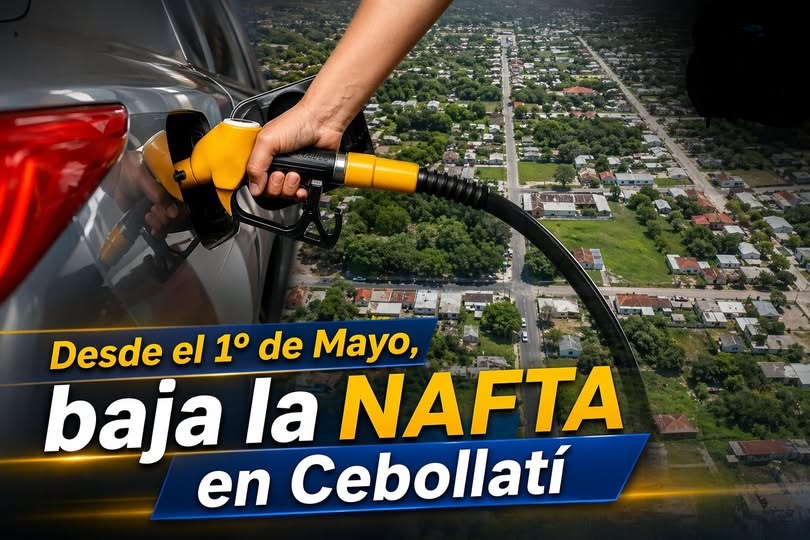 CEBOLLATÍ ENTRA EN LA SEGUNDA FAJA DEL DESCUENTO DE NAFTAS DESDE MAYO