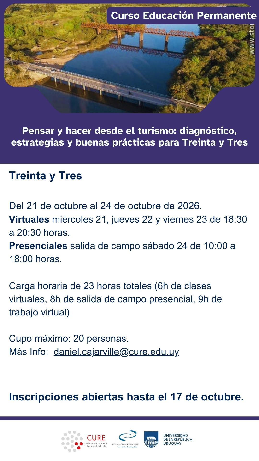 Pensar y hacer desde el turismo: diagnóstico, estrategias y buenas prácticas para Treinta y Tres